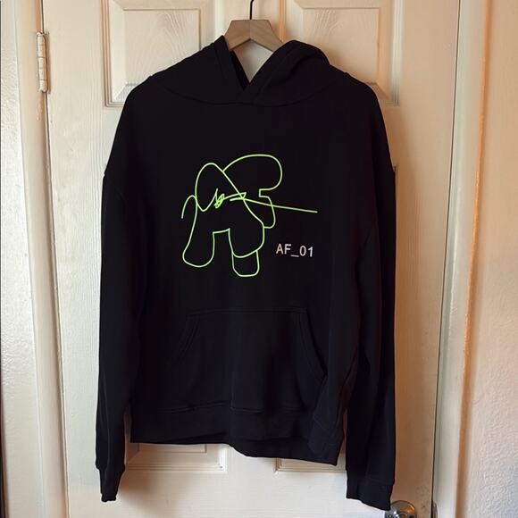 about-face Halsey Limited Edition AF Black Hoodie size XL - Picture 3 of 9